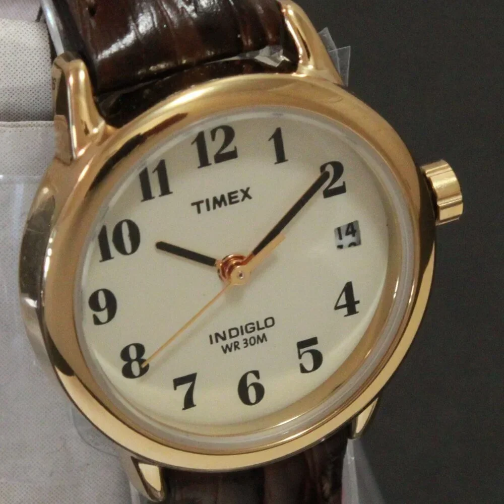 Easy Reader Retro Design Ladies Quartz Watch With Indiglo By Timex 25mm - Picture 8 of 12
